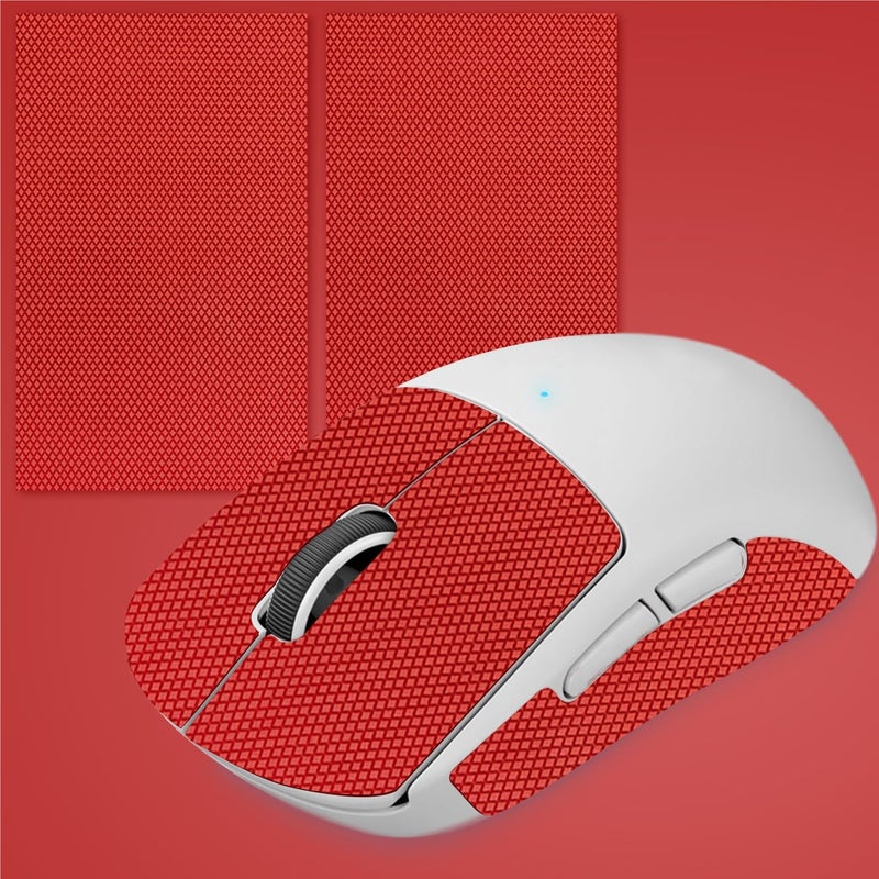 TALONGAMES DIY Version Anti Slip Grip Tape for Gaming Mouse,Sweat Resistant,Easy to Apply,Professional Mice Upgrade Kit (Red) - Image 1